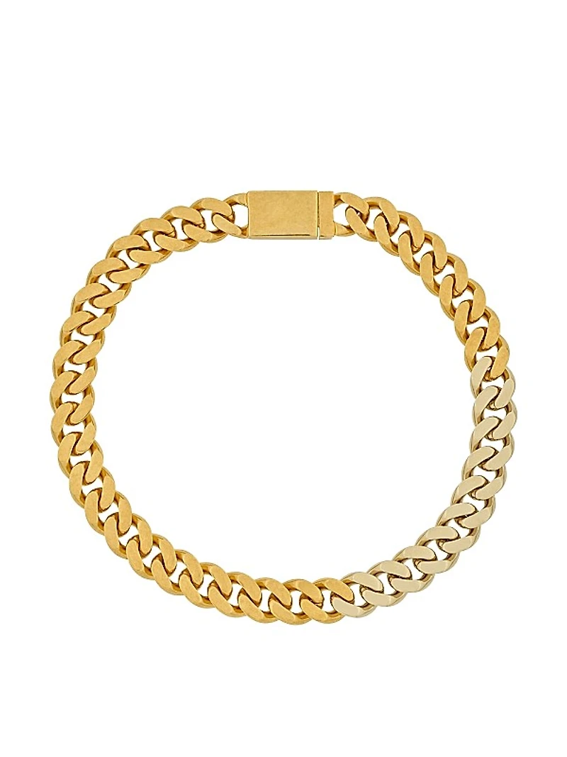Two-Tone Chain Necklace in Metal