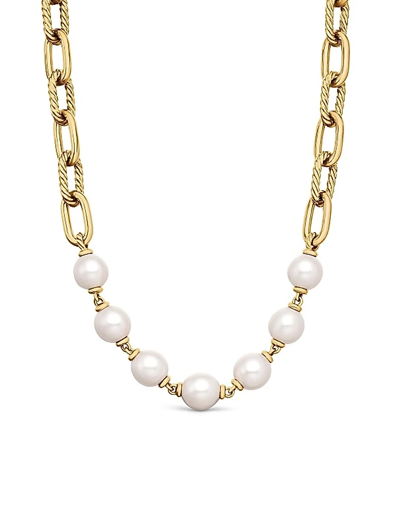 DY Madison 18K Yellow Gold & 12-13mm Pearl Necklace