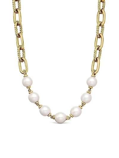 DY Madison 18K Yellow Gold & 12-13mm Pearl Necklace
