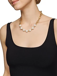 DY Madison 18K Yellow Gold & 12-13mm Pearl Necklace