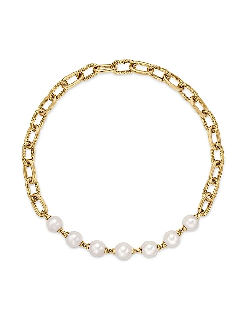 DY Madison 18K Yellow Gold & 12-13mm Pearl Necklace