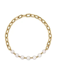 DY Madison 18K Yellow Gold & 12-13mm Pearl Necklace