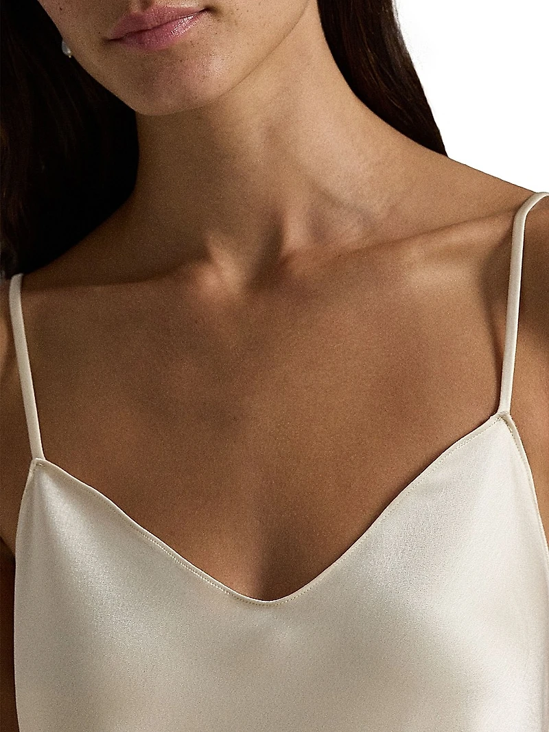 Satin Slip Midi-Dress