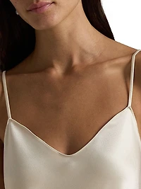 Satin Slip Midi-Dress