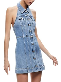 Kendall Denim Halter Minidress