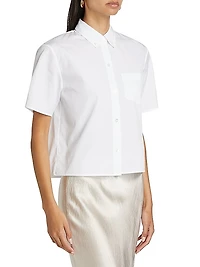 Boxy Button-Down Oxford Shirt