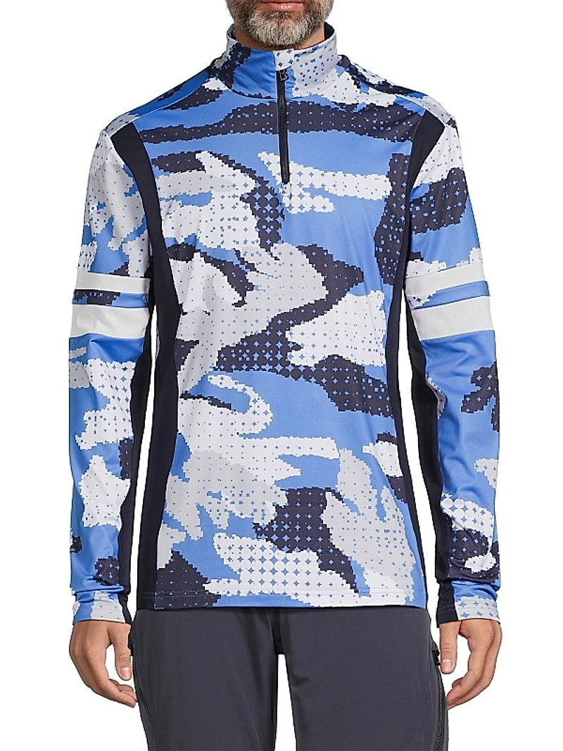 Nerus Camouflage Quarter-Zip Sweatshirt