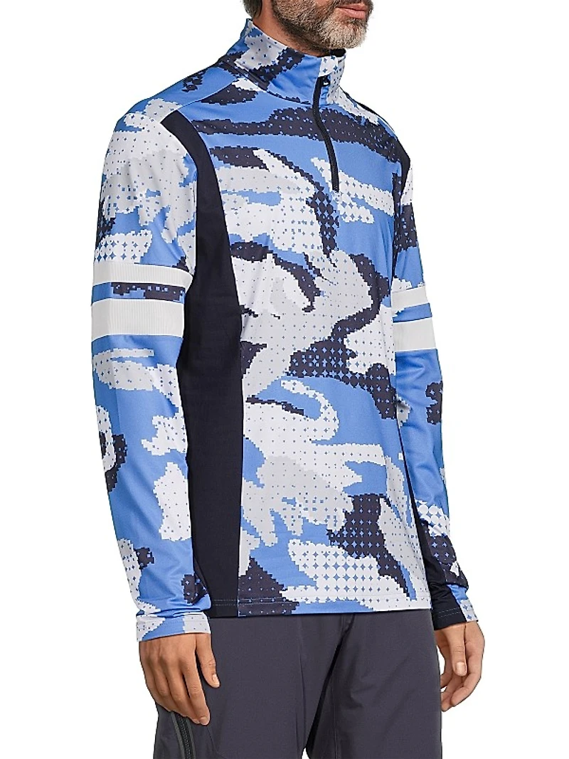 Nerus Camouflage Quarter-Zip Sweatshirt
