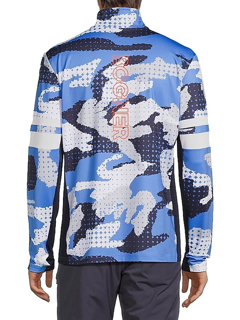 Nerus Camouflage Quarter-Zip Sweatshirt