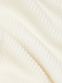 Cotton-Blend Rib-Knit Zip-Front Sweater
