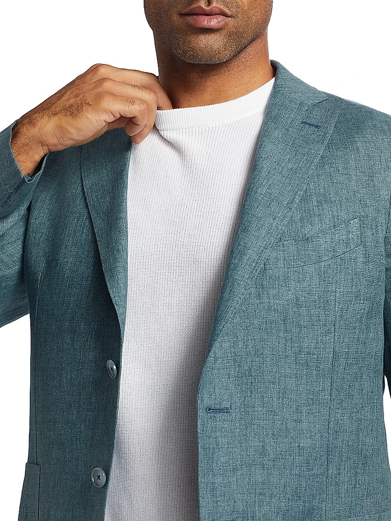 COLLECTION Rib-Knit Short-Sleeve Sweater