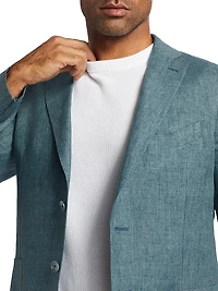 COLLECTION Rib-Knit Short-Sleeve Sweater