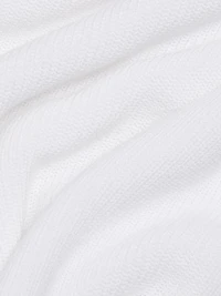 COLLECTION Rib-Knit Short-Sleeve Sweater