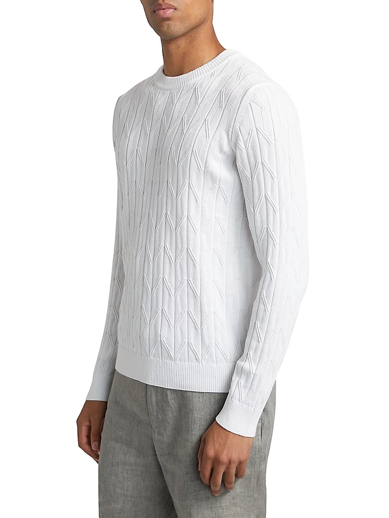 COLLECTION Cable-Knit Crewneck Sweater