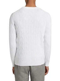 COLLECTION Cable-Knit Crewneck Sweater