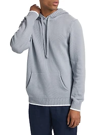 COLLECTION Stretch-Cotton Drawstring Hoodie