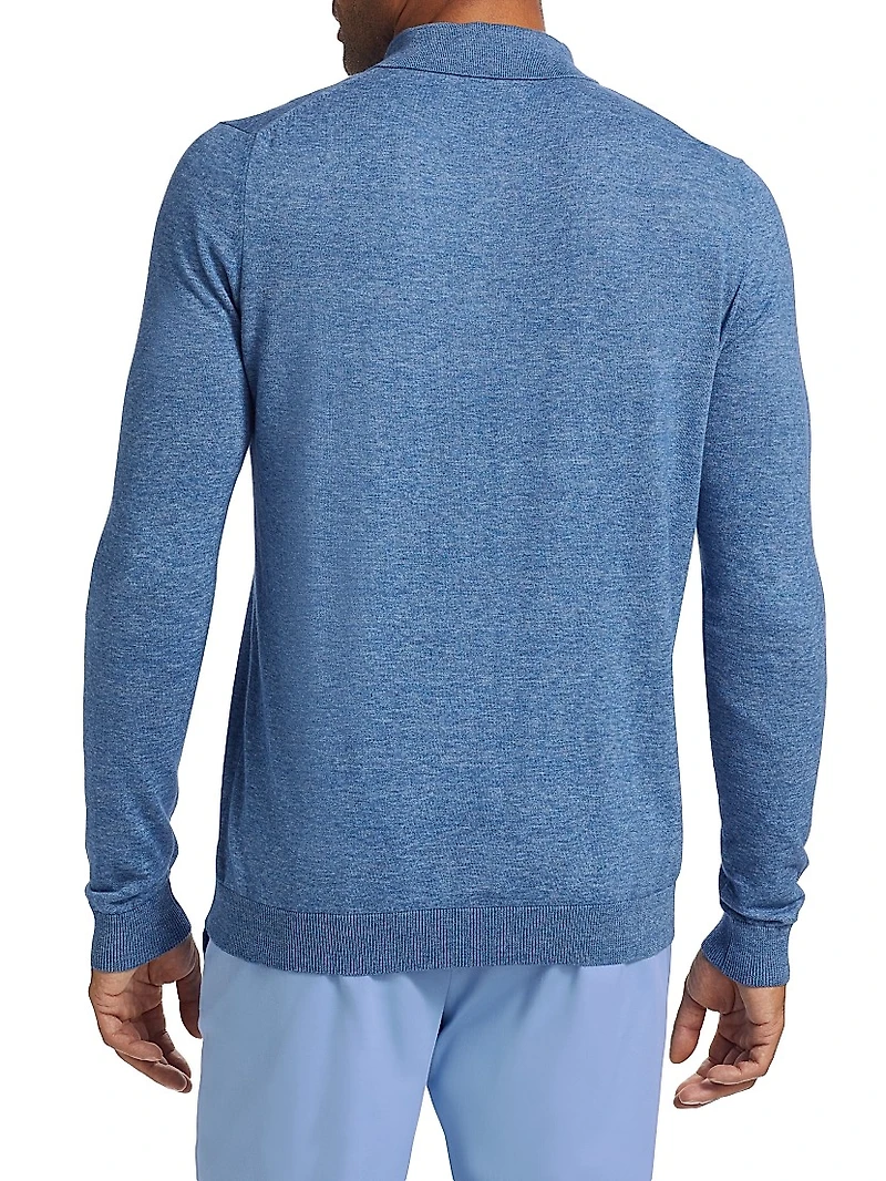 COLLECTION Cotton Long-Sleeve Polo Shirt