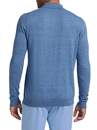 COLLECTION Cotton Long-Sleeve Polo Shirt