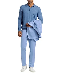 COLLECTION Cotton Long-Sleeve Polo Shirt