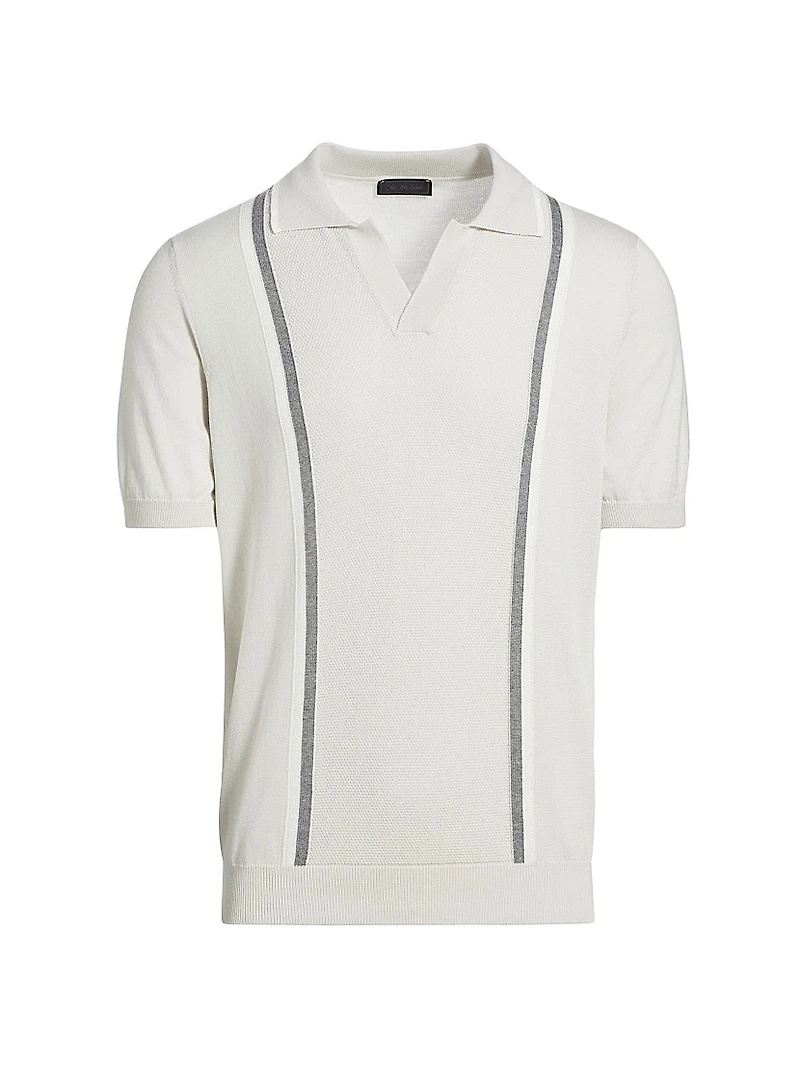 COLLECTION Retro Striped Polo Shirt