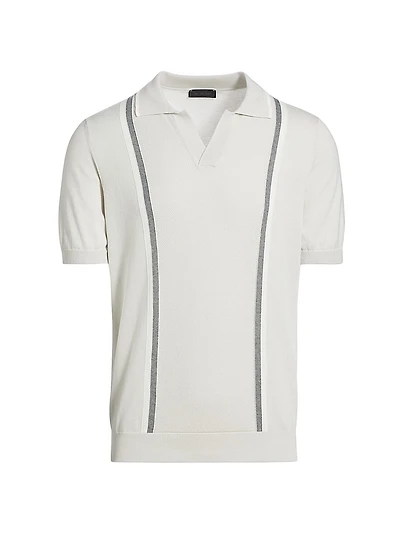 COLLECTION Retro Striped Polo Shirt