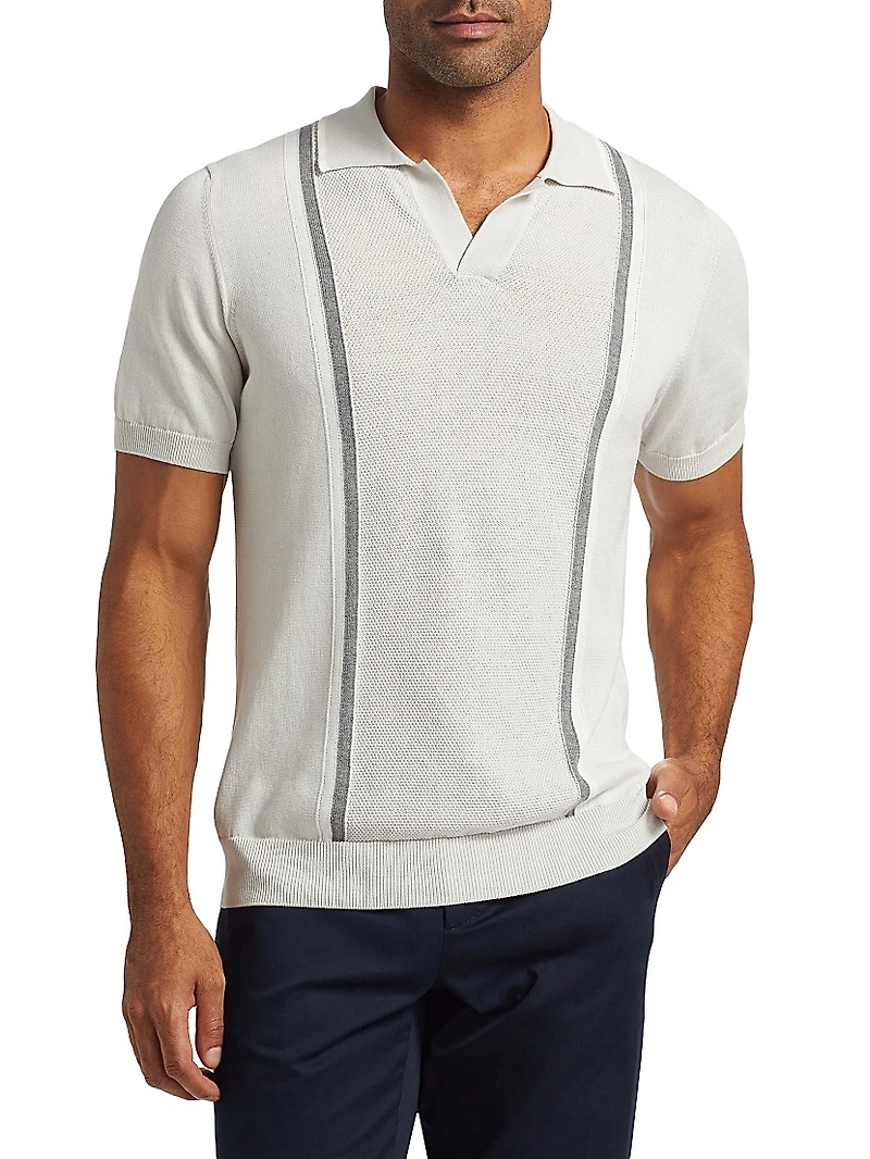 COLLECTION Retro Striped Polo Shirt