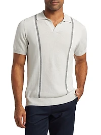 COLLECTION Retro Striped Polo Shirt