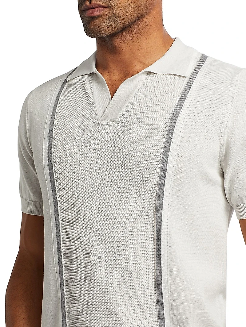 COLLECTION Retro Striped Polo Shirt