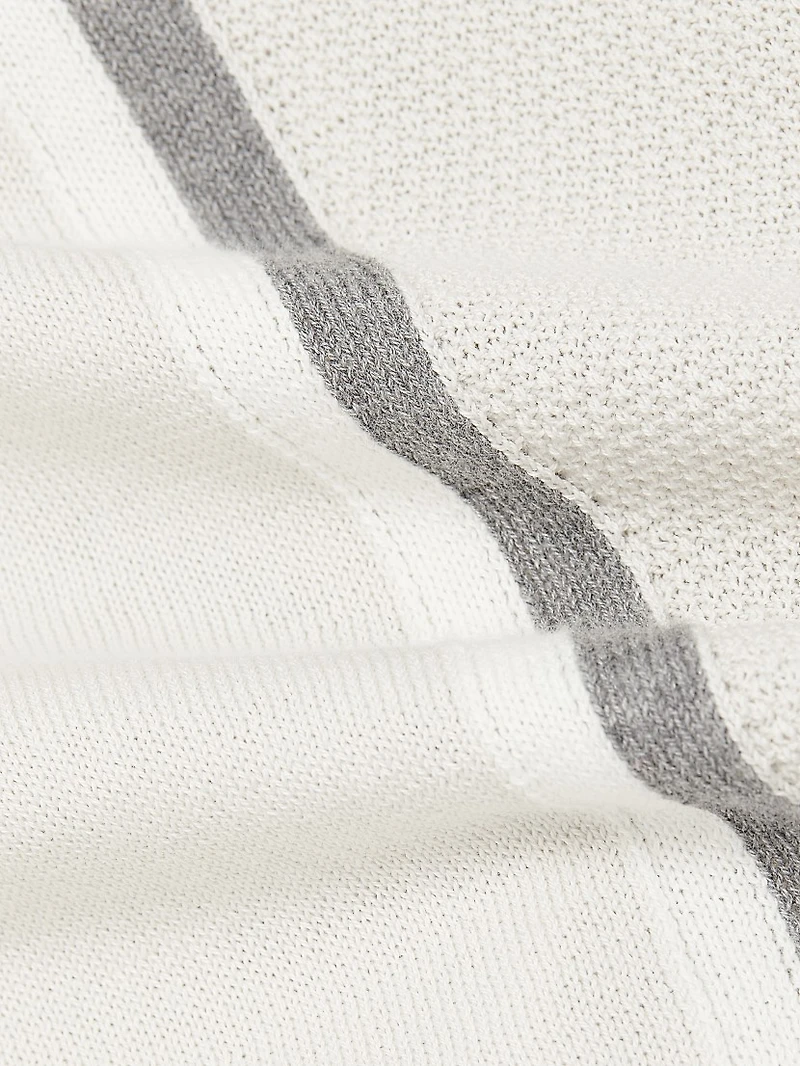 COLLECTION Retro Striped Polo Shirt