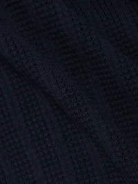 Waffle Crewneck Cotton T-Shirt