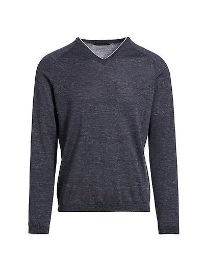 COLLECTION Wool, Silk & Linen Sweater
