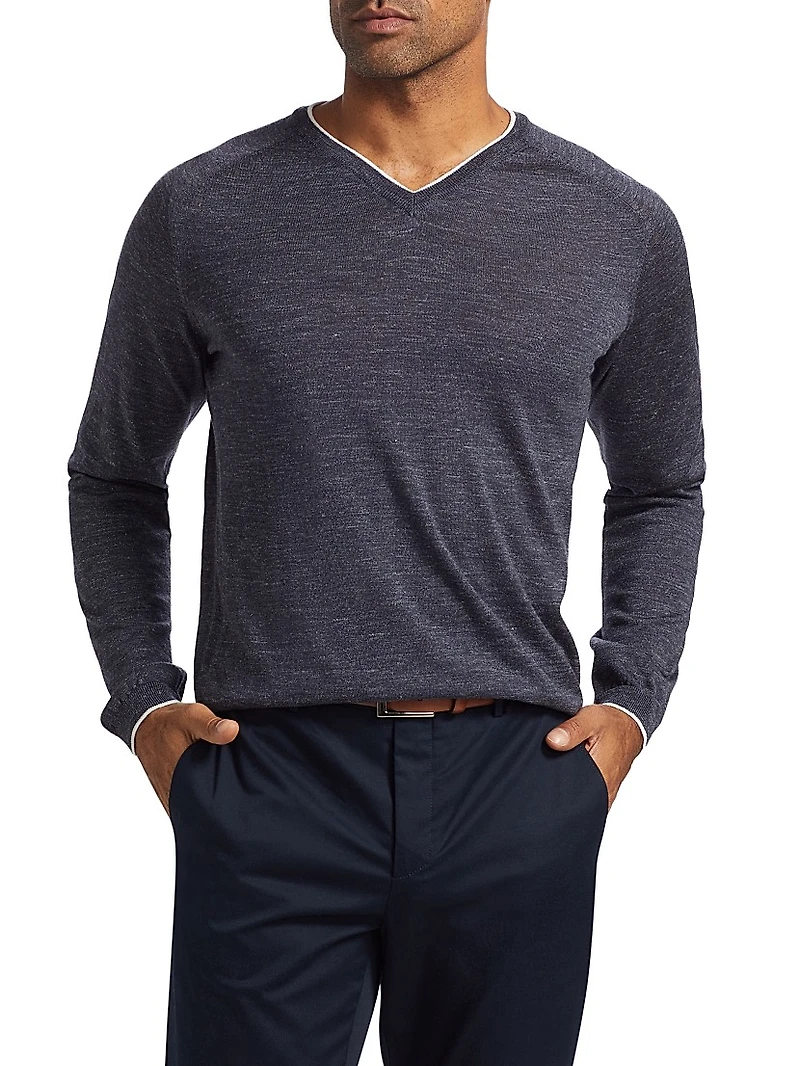 COLLECTION Wool, Silk & Linen Sweater