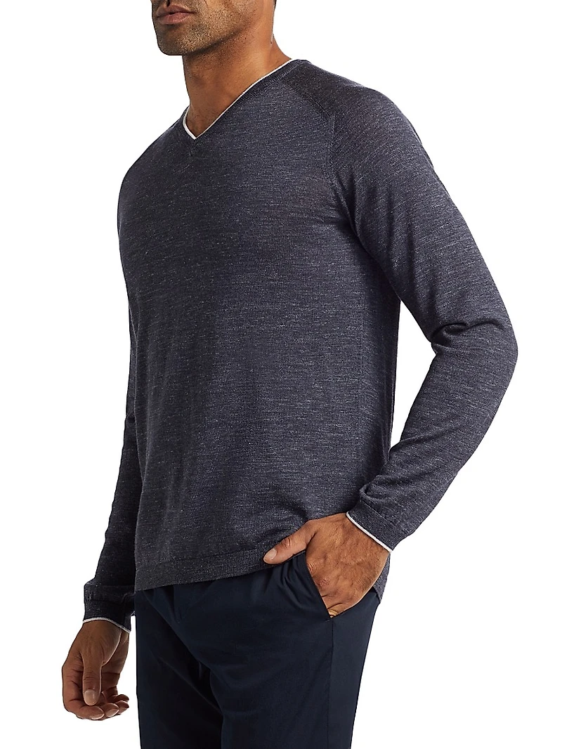COLLECTION Wool, Silk & Linen Sweater