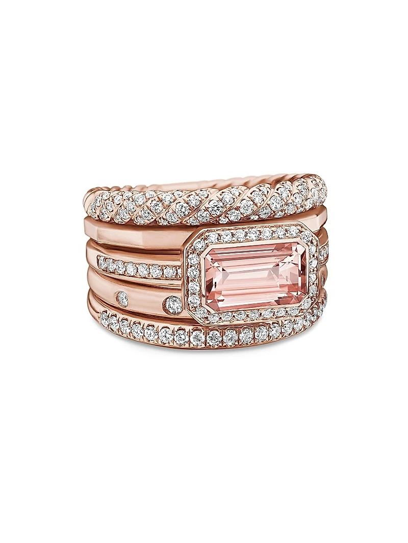 Stax Five Row Ring 18K Rose Gold