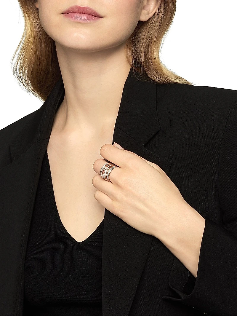Stax Five Row Ring 18K Rose Gold