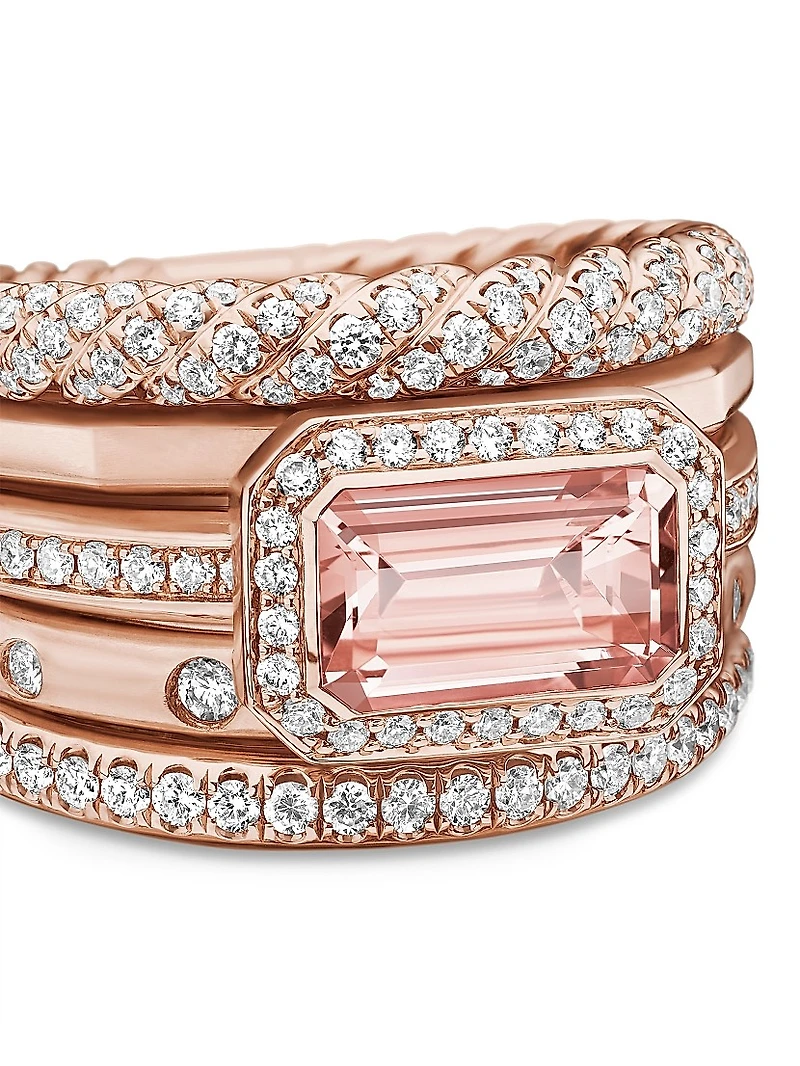 Stax Five Row Ring 18K Rose Gold