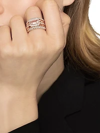 Stax Five Row Ring 18K Rose Gold