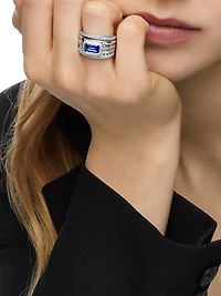 Stax Five Row Ring 18K White Gold