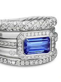 Stax Five Row Ring 18K White Gold
