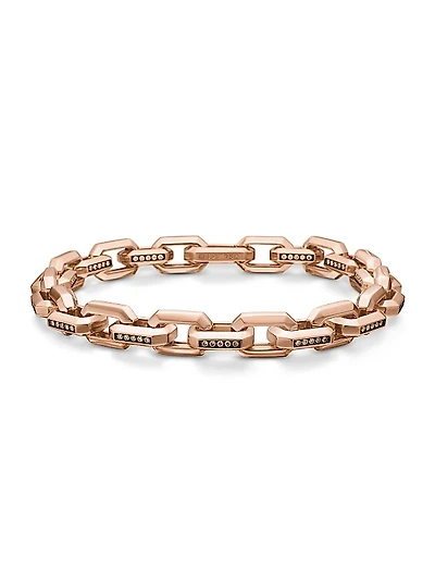 Streamline Heirloom Chain Link Bracelet in 18K Rose Gold