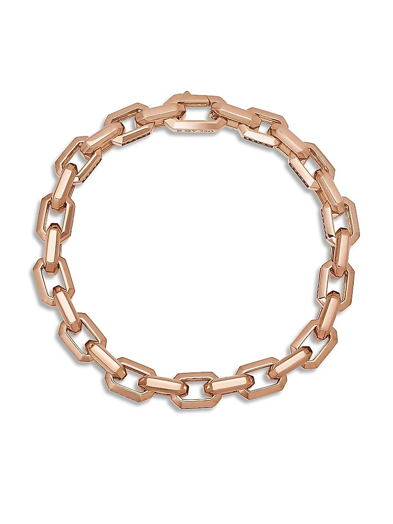 Streamline Heirloom Chain Link Bracelet 18K Rose Gold