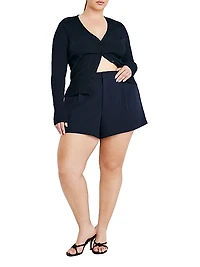 Luxe Suiting Tailored Shorts
