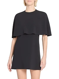 Cape A-Line Minidress