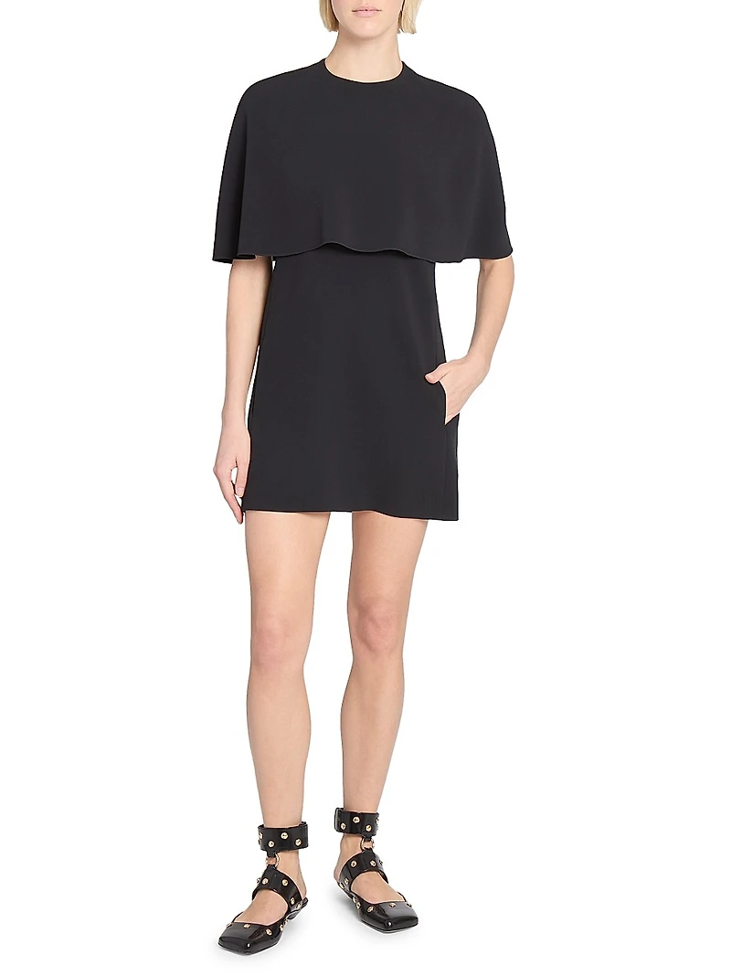 Cape A-Line Minidress