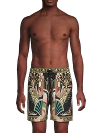 They Call Her Nefertari Mid-Length Board Shorts