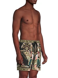 They Call Her Nefertari Mid-Length Board Shorts