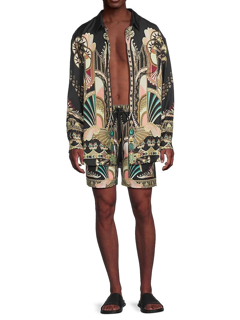 They Call Her Nefertari Mid-Length Board Shorts