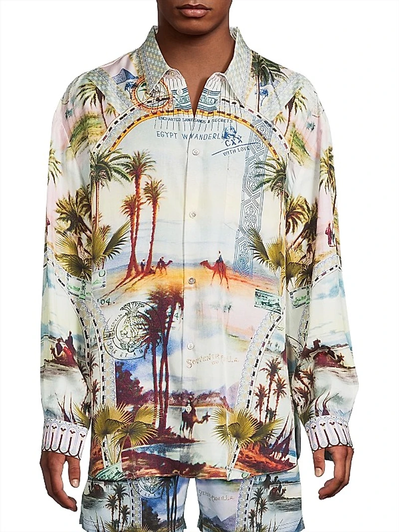 Call Me In Cairo Oversized Shirt