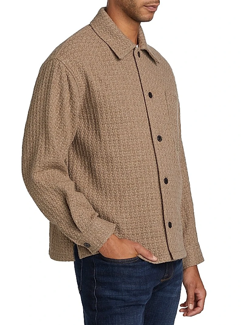 Textured Shirt Jacket