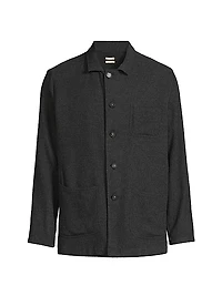 Florida Wool-Silk Shirt Jacket